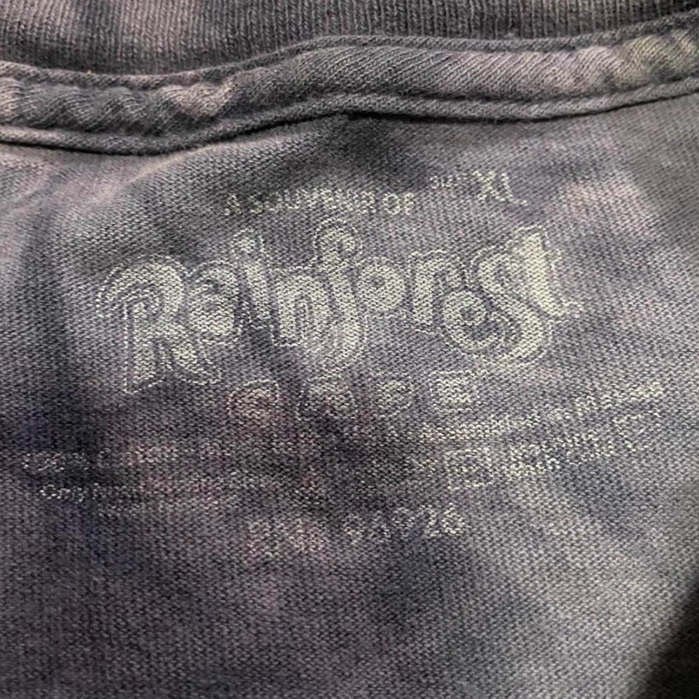 Vintage Rainforest Cafe The Mountain Tree Frog Tie-Dye Graphic T-Shirt - Picture 3 of 4